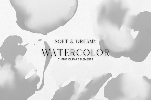 Download Grey and White Watercolour Clip Art - White Collection
