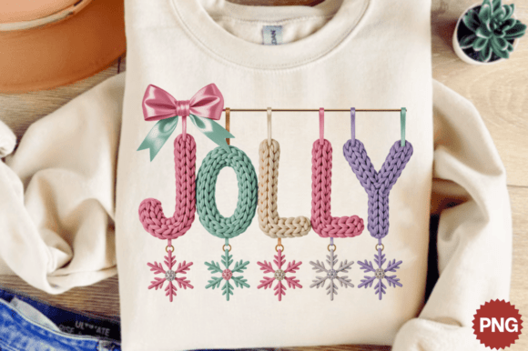 Download Faux Yarn Christmas Png Holly Jolly Pngs - Premium Resources