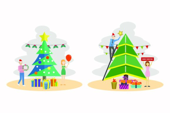 Download Christmas Vintage Holiday Illustrations - Illustration Collection