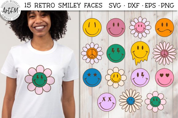 Download Smiley Face Hippie Flowers Illustrations - Illustration Collection