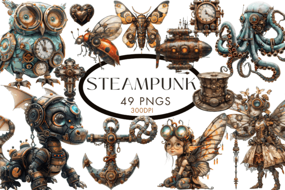 Download Steampunk Clipart PNG - Steampunk clipart Collection