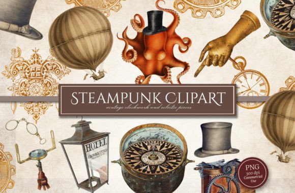 Download Steampunk Clipart Illustrations - Illustration Collection